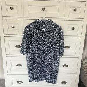 Rhoback Navy and White Polo Shirt
